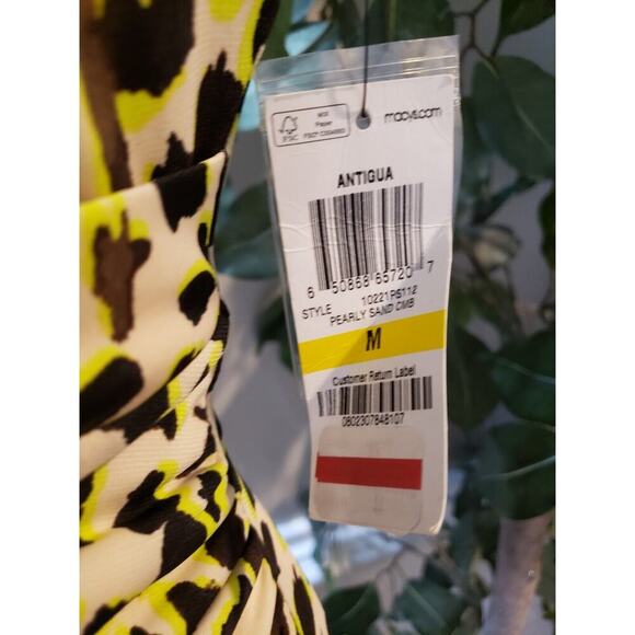 Thalia Sodi Womens Multi Stretch Leopard Print Keyhole Neck Knee Length Dress M - Picture 5 of 14